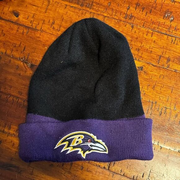 Reebok NFL  Baltimore Ravens One Size Knit Skull Cap Beanie main image 3
